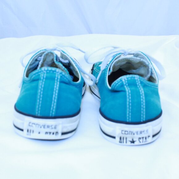 Converse Chuck Taylor All Star Unisex M8 Women 10 Teal LowTop Sneakers - 132301F - Picture 4 of 11